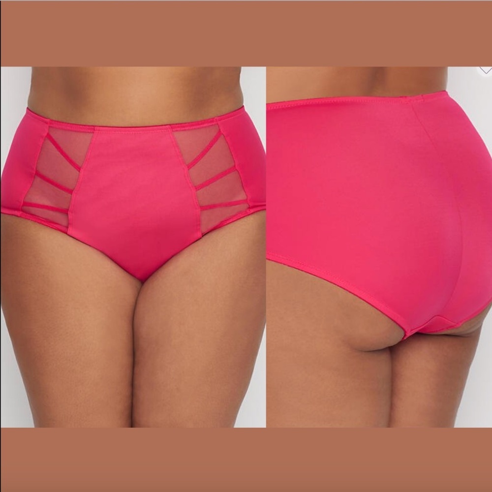 NWT $30 Elomi Sachi Full Brief Panties in‎ Ruby [ SZ XL ] #3180